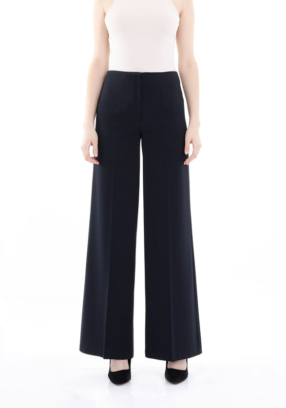 Navy Wide - Leg Pants for a Sleek and Stylish Look - G - Line