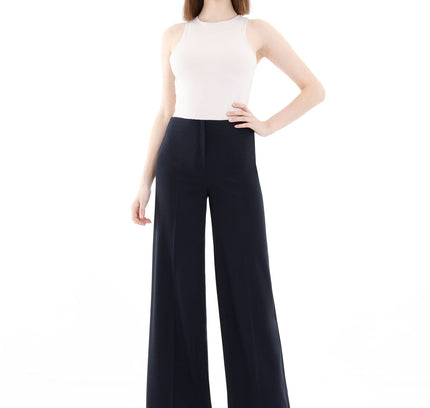 Navy Wide - Leg Pants for a Sleek and Stylish Look - G - Line