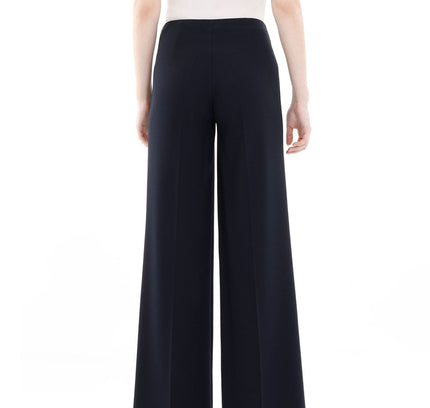 Navy Wide - Leg Pants for a Sleek and Stylish Look - G - Line