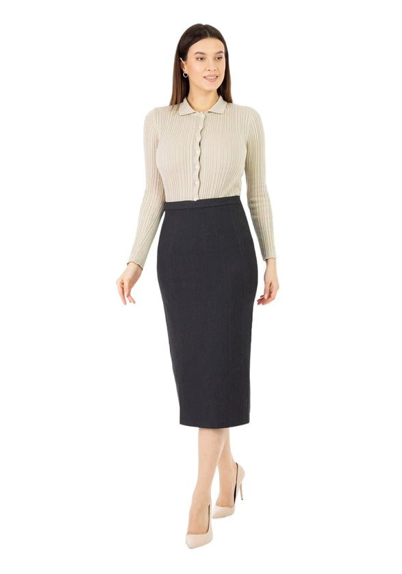Formal long skirts for office wear clearance