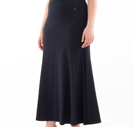 Plus Size Oversized Navy Maxi Fishtail Skirt - G - Line