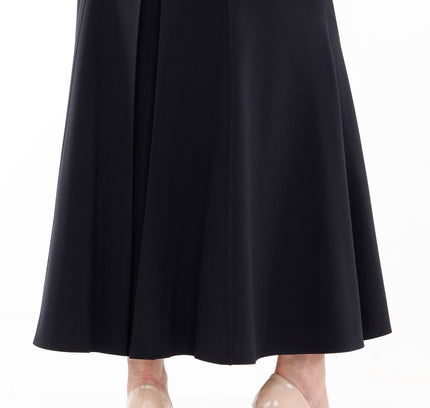 Plus Size Oversized Navy Maxi Fishtail Skirt - G - Line