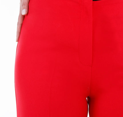 Red Wide Leg Pants - Regular & Plus Size Flare Trousers - G - Line