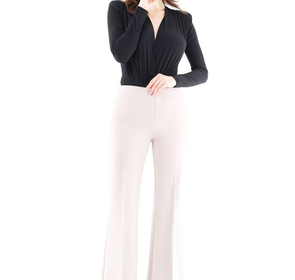 Stone Bootcut Pants - High Waisted Flare Trousers - G - Line