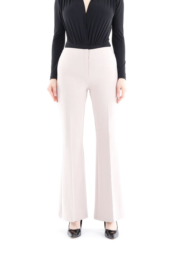 Stone Bootcut Pants - High Waisted Flare Trousers - G - Line