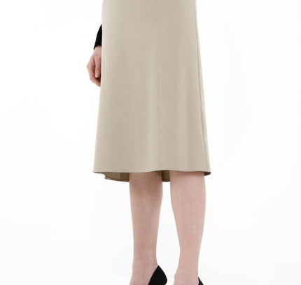 Stone Straight A - Line Midi Skirt - G - Line