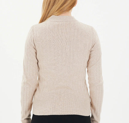 Striped Half Neck Thick Sweater - G - Line