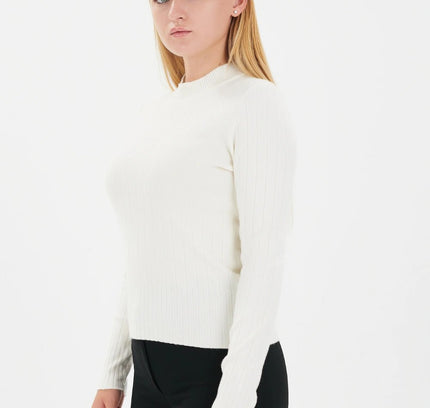 Striped Half Neck Thick Sweater - G - Line