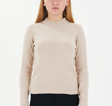 Striped Half Neck Thick Sweater - G - Line