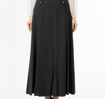 Unique Gores Maxi Flared Skirt - G - Line