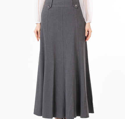 Unique Gores Maxi Flared Skirt - G - Line