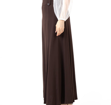 Unique Gores Maxi Flared Skirt - G - Line