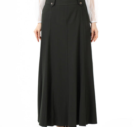 Unique Gores Maxi Flared Skirt - G - Line