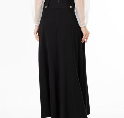 Unique Gores Maxi Flared Skirt - G - Line