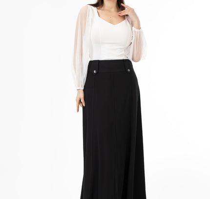 Unique Gores Maxi Flared Skirt - G - Line