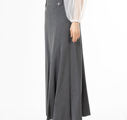 Unique Gores Maxi Flared Skirt - G - Line