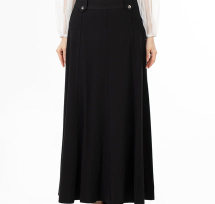 Unique Gores Maxi Flared Skirt - G - Line