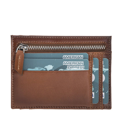 Zip Slim Full Grain Leather Wallet & Card Holder - G - Line