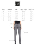 Straight Grey Pants for Women with Elastic Waistband and Zipper Combined G-Line