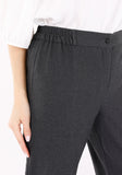 Versatile Womens Charcoal Pants - Stretch Band in Waistband for Perfect Fit