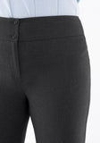 Charcoal Grey Women's Straight Leg Dress Pants Glinetex