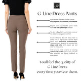 Mink Dress Pants Comfort High Waist Straight Leg Pants for Women G-Line