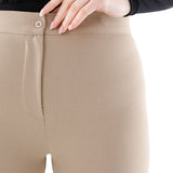 G-Line Women's Camel High Waist Slim Fit Stretchy Skinny Work Pants G-Line
