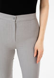 G-Line Women's Light Grey High Waist Slim Fit Stretchy Skinny Work Pants G-Line