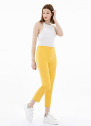 Yellow Straight Leg Pants for Women