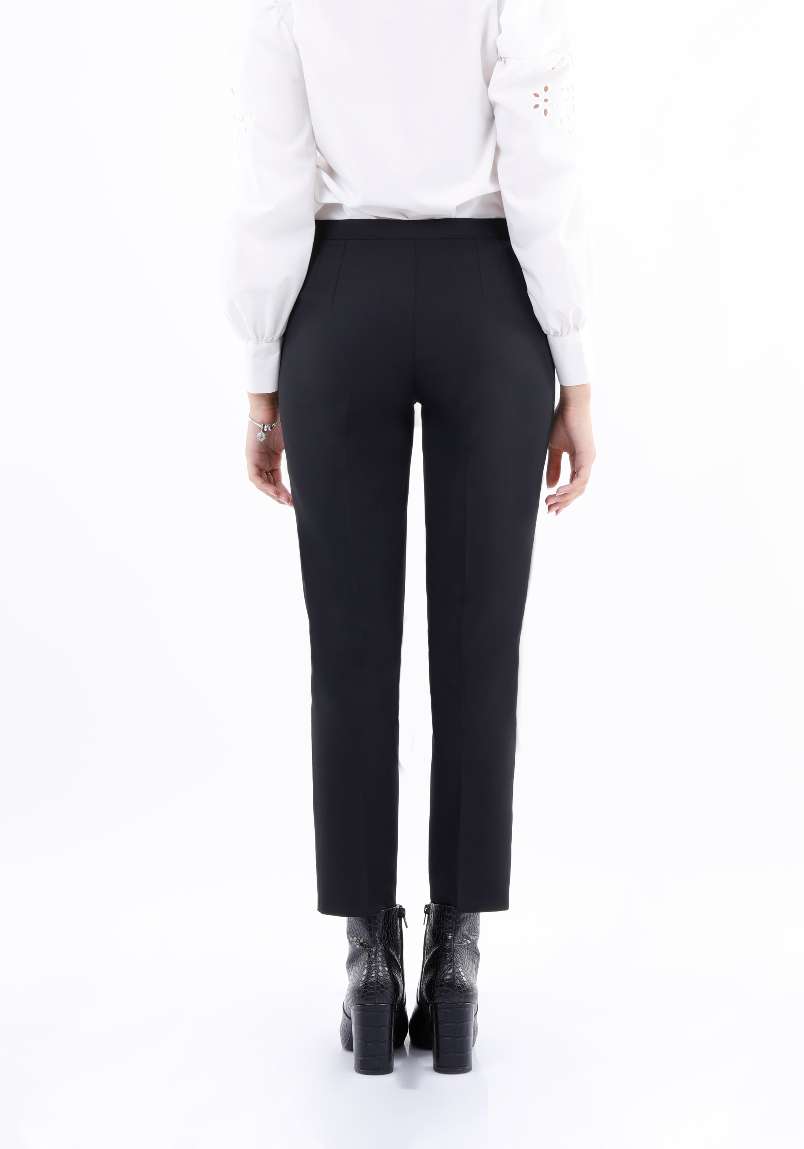 Copy of Navy Ankle-Length Slim-Fit / Skinny Pants for Women G-Line