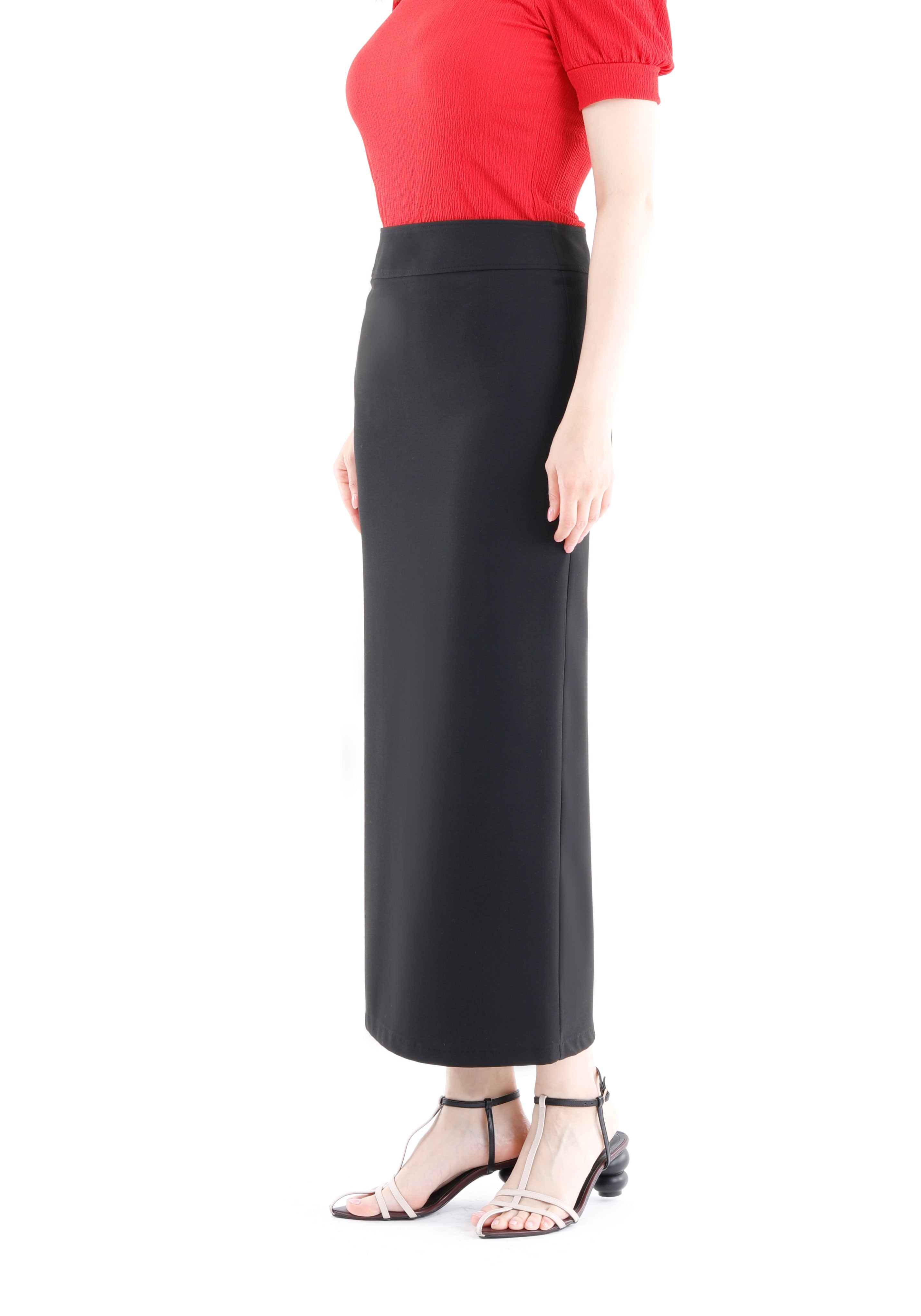 Maxi Pencil Skirt with Back Slit G-Line