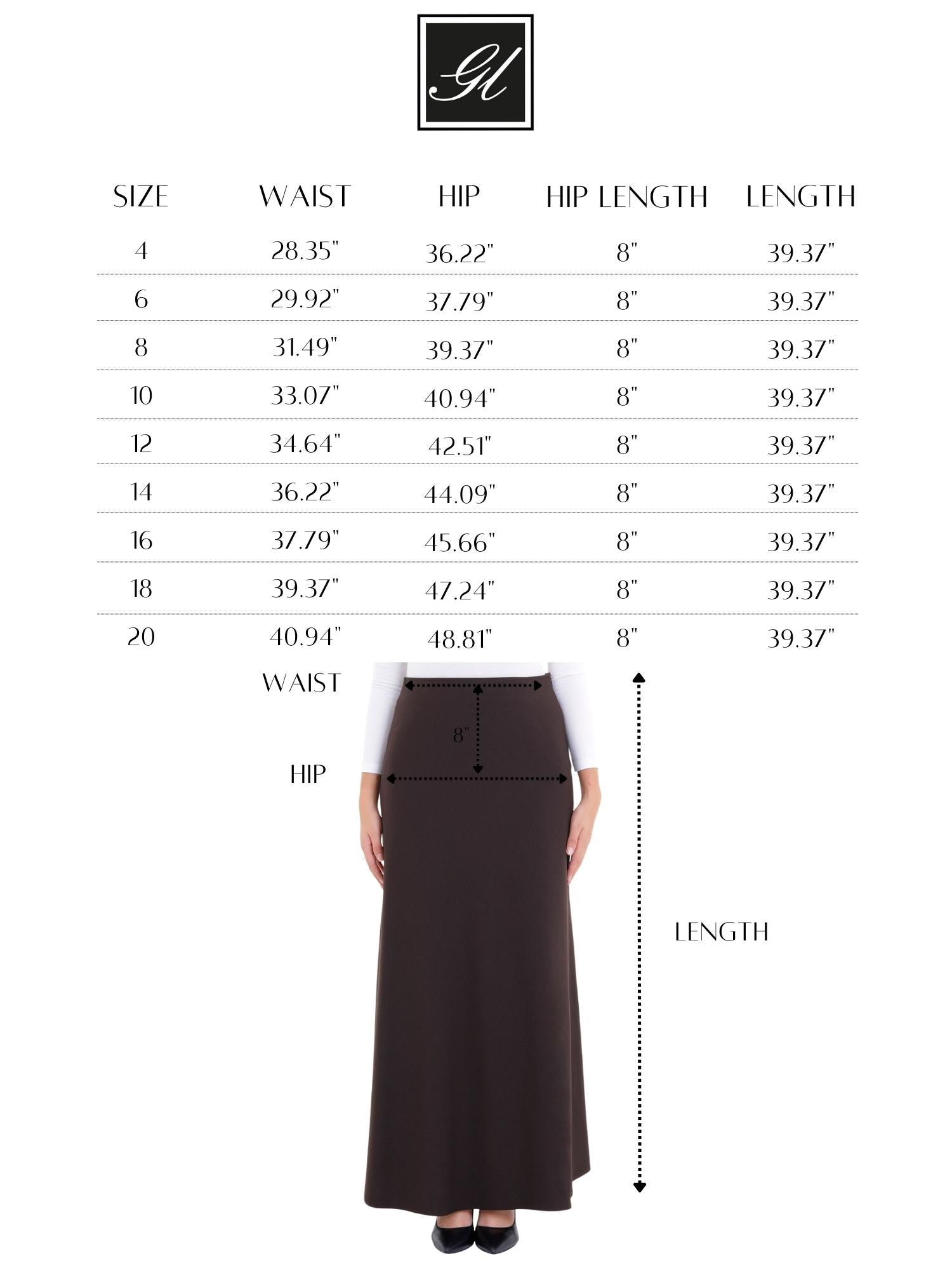 G-Line Brown A-Line Style Comfy Maxi Dress Skirt G-Line