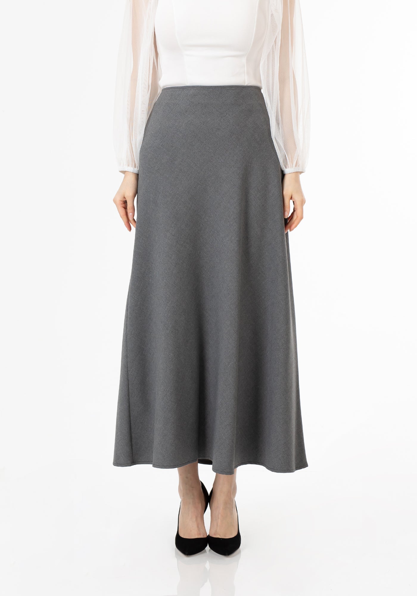 A-Line Style Comfy Maxi Dress Skirt G-Line