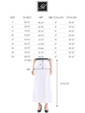 G-Line White A-Line Style Comfy Maxi Dress Skirt G-Line