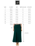 G-Line Emerald Green A-Line Style Comfy Maxi Dress Skirt G-Line