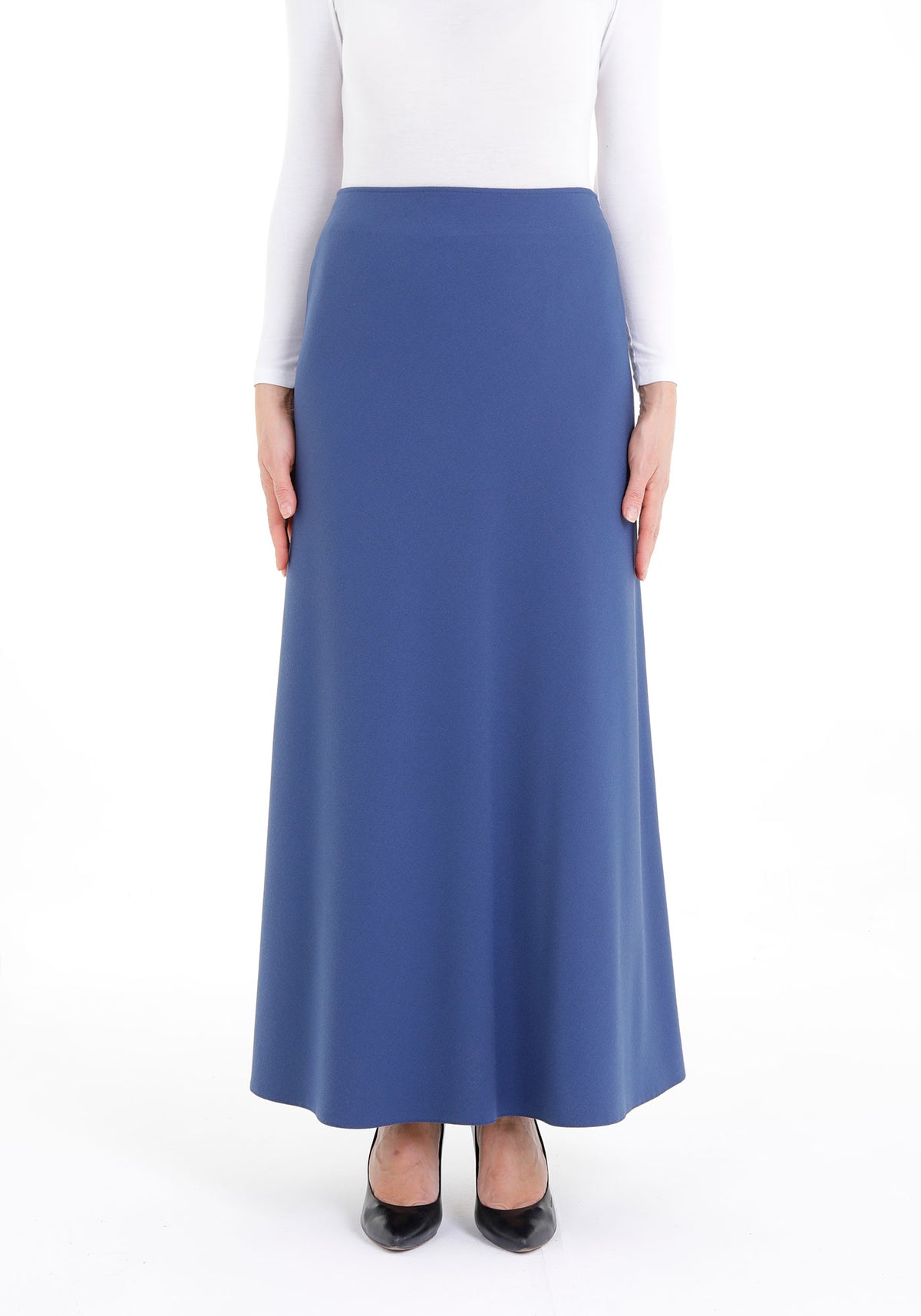 G-Line Indigo A-Line Style Comfy Maxi Dress Skirt G-Line