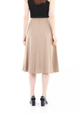 Camel Eight Gore Calf Length Midi Skirt for Every Occasion G-Line