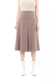 Mink Eight Gore Calf Length Midi Skirt for Every Occasion G-Line