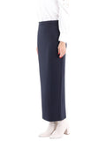 Ankle Length Plus Size Back Split Maxi Skirt G-Line