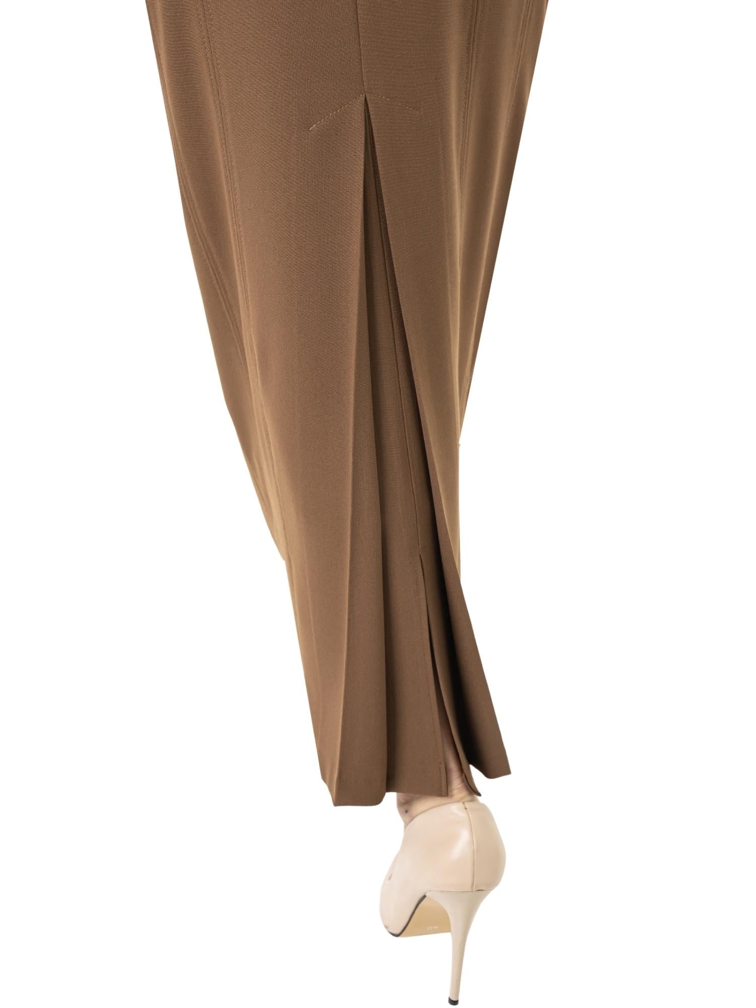 Cupric Ankle Length Plus Size Back Split Maxi Skirt G-Line