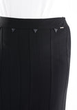 Guzella Long Fit and Flare Eight Gore Fishtail Black Maxi Skirt Guzella