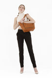 Dress Pants for Women Comfort High Waist Straight Leg Pants (Brown) G-Line